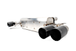 D660-0075-BLK Axle-Back Exhaust System, 4.4L, 8Cyl, Made of Stainless Steel, Performance Series