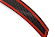D980-0030 Spoiler, Black, Carbon Fiber, Automotive grade tape, Drilling not required, Sold Individually