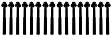 HBK1169 DNJ Cylinder Head Bolt Cylinder Head Bolt, Set of 16