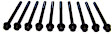 HBK220 DNJ Cylinder Head Bolt Cylinder Head Bolt, Set of 10