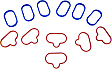 2005 Mercury Sable - Intake Manifold Gasket, 6 Cyl 3.0L