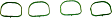 IG432 OE Replacement Series Intake Manifold Gasket - Set