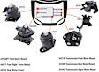 MMK1005 Driver or Passenger Side OE Replacement Series Motor Mount, Kit