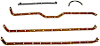 PG1119 Oil Pan Gasket - Cork and rubber, Direct Fit, Set