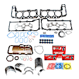 2003 Jeep Liberty - Engine Rebuild Kit, 6 Cyl 3.7L, Re-Ring Kit Includes Full Gasket Set, Piston Rings Set, & Engine Bearings Set, With Steel Valve Covers
