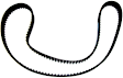 TB107B Timing Belt - Direct Fit, Sold individually