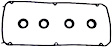 2004 Mitsubishi Galant - Valve Cover Gasket, SOHC Engine, 16 Valve, With Spark Plug Tube Seals Grommets If Applicable, 4 Cyl 2.4L