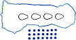 2007 Isuzu i-290 - Valve Cover Gasket, VIN 9, DOHC Engine, 16 Valve, With Spark Plug Tube Seals Grommets If Applicable, 4 Cyl 2.9L, DNJ Valve Cover Gasket