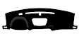 2021 Chevrolet Silverado 1500 - Dash Cover, Maroon, With Collision Warning; Without Head Up Display, Dash Mat