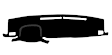 2685-0VBK Dash Cover, Black, Dash Mat