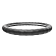 3303GY Comfort Grip Racing Grip Steering Wheel Cover - Gray, Leatherette Vinyl, Universal 15.5-16.5 in., Slip-On, Sold individually