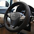 3311BK Comfort Grips Ultra Plush Steering Wheel Cover - Black, Microfiber and memory foam, Universal 13.5-14.4 in., Slip-On, Sold individually