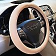 3311TN Comfort Grips Ultra Plush Steering Wheel Cover - Tan, Microfiber and memory foam, Universal 13.5-14.4 in., Slip-On, Sold individually