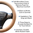 3311TN Comfort Grips Ultra Plush Steering Wheel Cover - Tan, Microfiber and memory foam, Universal 13.5-14.4 in., Slip-On, Sold individually