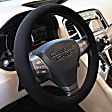 3313BK Comfort Grips Ultra Plush Steering Wheel Cover - Black, Microfiber and memory foam, Universal 15.5-16.5 in., Slip-On, Sold individually