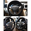 3313BK Comfort Grips Ultra Plush Steering Wheel Cover - Black, Microfiber and memory foam, Universal 15.5-16.5 in., Slip-On, Sold individually
