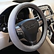3313GY Comfort Grips Ultra Plush Steering Wheel Cover - Gray, Microfiber and memory foam, Universal 15.5-16.5 in., Slip-On, Sold individually