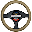 3313TN Comfort Grips Ultra Plush Steering Wheel Cover - Tan, Microfiber and memory foam, Universal 15.5-16.5 in., Slip-On, Sold individually