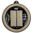3315TN Comfort Grips Ultra Plush Combo Pack Steering Wheel Cover - Tan, Microfiber and memory foam, Universal 13.5-14.4 in., Slip-On, Kit