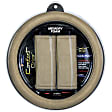 3316TN Comfort Grips Ultra Plush Combo Pack Steering Wheel Cover - Tan, Microfiber and memory foam, Universal 14.5-15.4 in., Slip-On, Kit