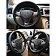 3322BK Comfort Grips Performa Pro Grip Steering Wheel Cover - Black, Leatherette Vinyl, Universal 14.5-15.4 in., Slip-On, Sold individually