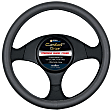 3322GY Comfort Grips Performa Pro Grip Steering Wheel Cover - Gray, Leatherette Vinyl, Universal 14.5-15.4 in., Slip-On, Sold individually