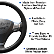 3323BK Comfort Grips Performa Pro Grip Steering Wheel Cover - Black, Leatherette Vinyl, Universal 15.5-16.5 in., Slip-On, Sold individually