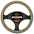 3323TN Comfort Grips Performa Pro Grip Steering Wheel Cover - Tan, Leatherette Vinyl, Universal 15.5-16.5 in., Slip-On, Sold individually