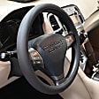 3331GY Comfort Grips Sedona Grip Steering Wheel Cover - Gray, Leatherette Vinyl, Universal 13.5-14.4 in., Slip-On, Sold individually