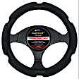 3351BK Comfort Grip Multi Grip Steering Wheel Cover - Black, Faux Suede, Universal 13.5-14.5 in., Slip-On, Sold individually