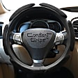 3351BK Comfort Grip Multi Grip Steering Wheel Cover - Black, Faux Suede, Universal 13.5-14.5 in., Slip-On, Sold individually