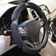 3351BK Comfort Grip Multi Grip Steering Wheel Cover - Black, Faux Suede, Universal 13.5-14.5 in., Slip-On, Sold individually