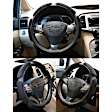 3351BK Comfort Grip Multi Grip Steering Wheel Cover - Black, Faux Suede, Universal 13.5-14.5 in., Slip-On, Sold individually