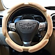 3351TN Comfort Grips Multi Grip Steering Wheel Cover - Tan, Microfiber and memory foam with Leather-like accents, Universal 13.5-14.4 in., Slip-On, Sold individually