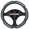 3352GY Comfort Grip Multi Grip Steering Wheel Cover - Gray, Faux Suede, Universal 14.5-15.5 in., Slip-On, Sold individually