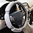 3352GY Comfort Grip Multi Grip Steering Wheel Cover - Gray, Faux Suede, Universal 14.5-15.5 in., Slip-On, Sold individually