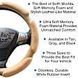 3352TN Comfort Grip Multi Grip Steering Wheel Cover - Tan, Faux Suede, Universal 14.5-15.5 in., Slip-On, Sold individually