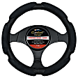 3353BK Comfort Grip Multi Grip Steering Wheel Cover - Black, Faux Suede, Universal 15.5-16.5 in., Slip-On, Sold individually