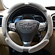 3353GY Comfort Grip Multi Grip Steering Wheel Cover - Gray, Faux Suede, Universal 15.5-16.5 in., Slip-On, Sold individually