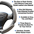 3353GY Comfort Grip Multi Grip Steering Wheel Cover - Gray, Faux Suede, Universal 15.5-16.5 in., Slip-On, Sold individually