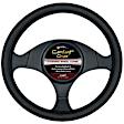 3361BK Comfort Grips Sport Grip Steering Wheel Cover - Black, Leatherette Vinyl, Universal 13.5-14.4 in., Slip-On, Sold individually