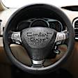 3361BK Comfort Grips Sport Grip Steering Wheel Cover - Black, Leatherette Vinyl, Universal 13.5-14.4 in., Slip-On, Sold individually