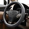 3363GY Comfort Grip Sport Grip Steering Wheel Cover - Gray, Leatherette, Universal 15.5-16.5 in., Slip-On, Sold individually