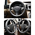 3363GY Comfort Grip Sport Grip Steering Wheel Cover - Gray, Leatherette, Universal 15.5-16.5 in., Slip-On, Sold individually