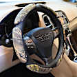 3391BK Comfort Grip Multi Grip Superflauge Steering Wheel Cover - Camouflage, Microfiber and memory foam with Leather-like accents, Universal 13.5-14.4 in., Slip-On, Sold individually