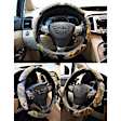 3391BK Comfort Grip Multi Grip Superflauge Steering Wheel Cover - Camouflage, Microfiber and memory foam with Leather-like accents, Universal 13.5-14.4 in., Slip-On, Sold individually