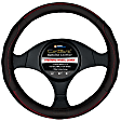 3401BK Comfort Grip Contourz Pro Grip Steering Wheel Cover - Black, Leather, Universal 13.5-14.5 in., Slip-On, Sold individually