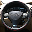 3401BK Comfort Grip Contourz Pro Grip Steering Wheel Cover - Black, Leather, Universal 13.5-14.5 in., Slip-On, Sold individually
