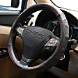 3401BK Comfort Grip Contourz Pro Grip Steering Wheel Cover - Black, Leather, Universal 13.5-14.5 in., Slip-On, Sold individually