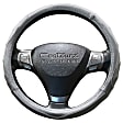 3402GY Comfort Grip Contourz Pro Grip Steering Wheel Cover - Gray, Leather, Universal 14.5-15.5 in., Slip-On, Sold individually